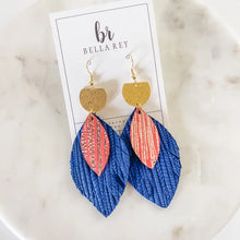 Load image into Gallery viewer, Lilah Earring - Blue &amp; Red
