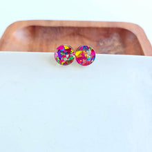 Load image into Gallery viewer, Sophie Studs - Pink Sparkle
