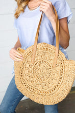 Load image into Gallery viewer, Braided Raffia Tote
