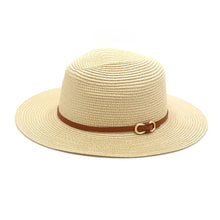 Load image into Gallery viewer, Straw Sun Hat with Loop Buckle
